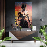 Jet Lee Brushed Aluminum Dibond Wall Art.